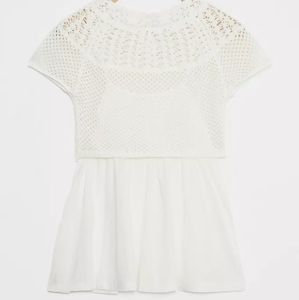 NWT Anthropologie Meadow crochet babydoll top